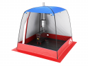 Мобильная баня-палатка МОРЖ c 2-мя окнами сине-красный в Улан-Удэ