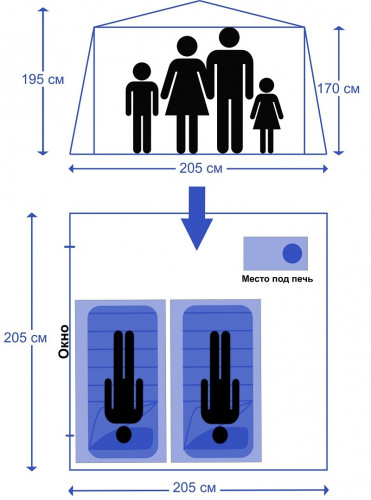 Мобильная баня-палатка МОРЖ в Улан-Удэ