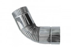 Сегмент трубы угол 45° d-65 мм.(нерж.)Инвент