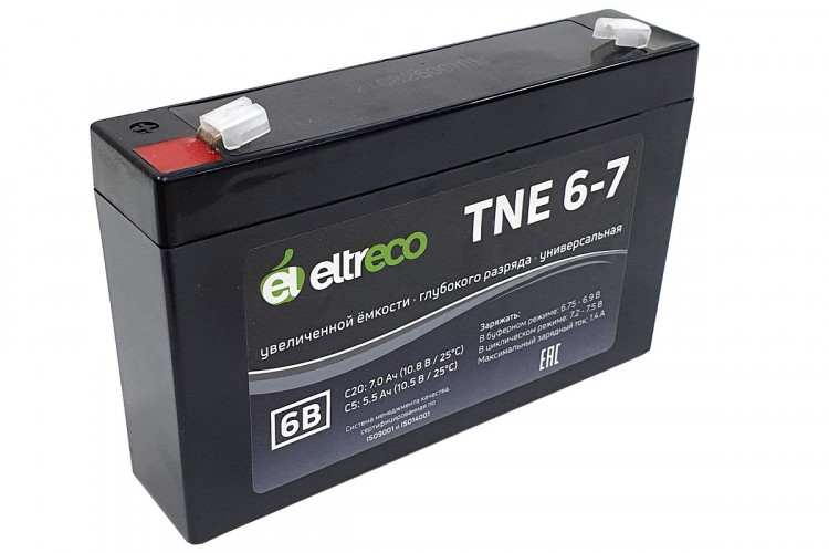 Тяговый аккумулятор Eltreco TNE6-7 (6V7A/H C20) в Улан-Удэ