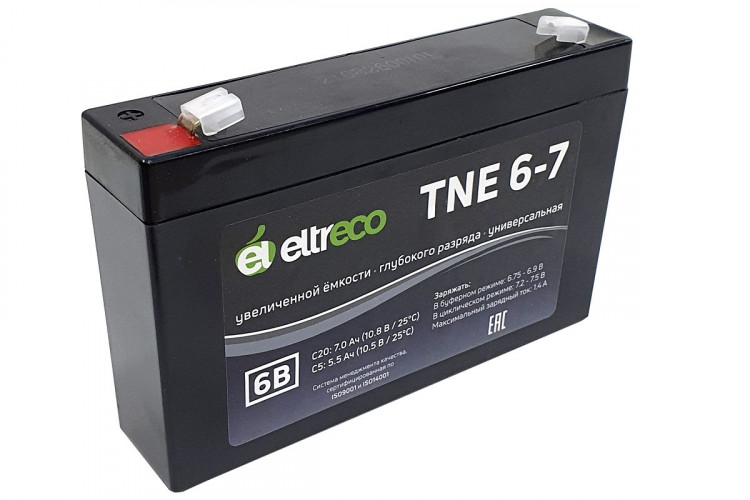 Тяговый аккумулятор Eltreco TNE6-7 (6V7A/H C20) в Улан-Удэ