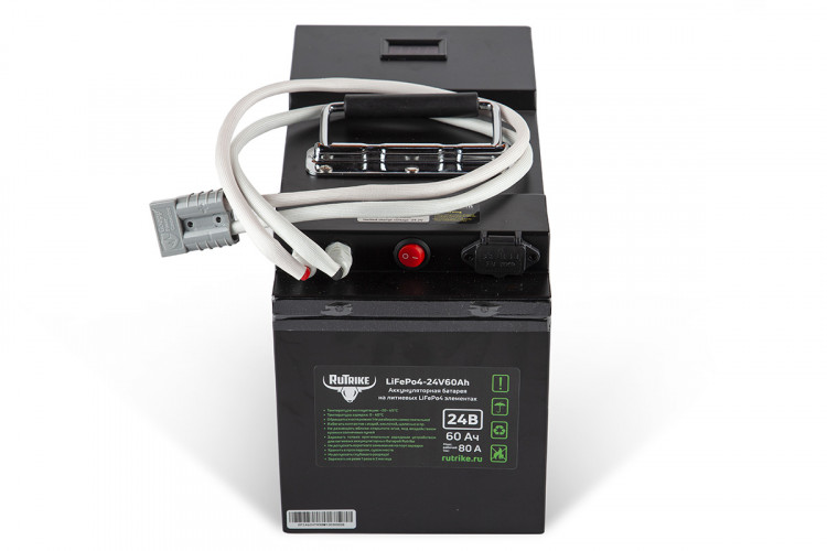 Тяговый железо-фосфатный аккумулятор RuTrike LiFePO4 60V48Ah (60А) в Улан-Удэ