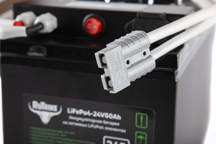 Тяговый железо-фосфатный аккумулятор RuTrike LiFePO4 60V48Ah (60А) в Улан-Удэ