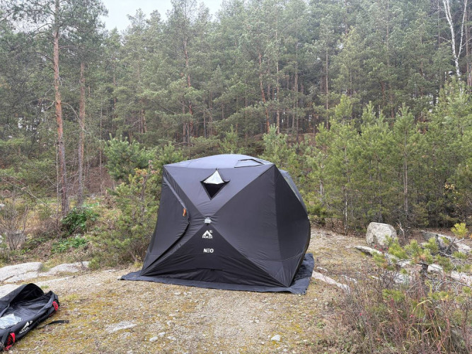 Мобильная баня-палатка МОРЖ КУБ XL NEO в Улан-Удэ