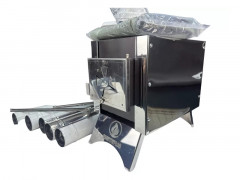 Печь дровяная Сибирка малая из нержавейки