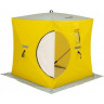 Палатка для рыбалки Helios утепл.Куб 1,5х1,5 желтый/серый в Улан-Удэ