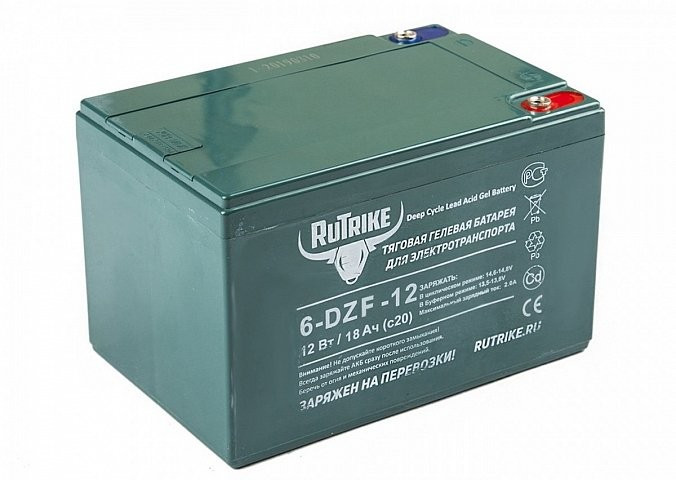 Тяговый гелевый аккумулятор RuTrike 6-DZF-12 (12V12A/H C2) в Улан-Удэ