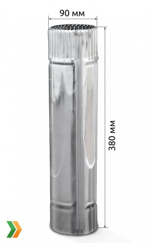 Сегмент трубы дымохода 90 мм. в Улан-Удэ