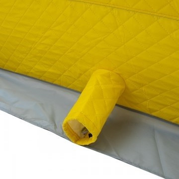 Палатка для рыбалки Helios утепл. Куб 1,8х1,8 желтый/серый в Улан-Удэ