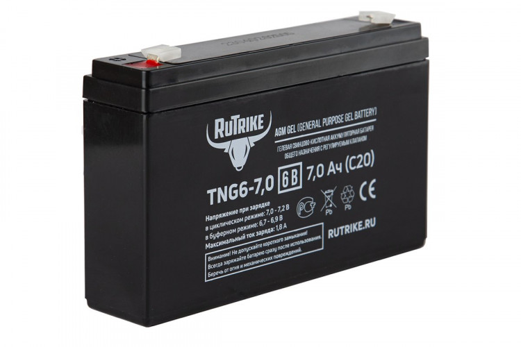 Тяговый гелевый аккумулятор RuTrike TNG 6-7.0 (6V7.0 A/H C20) в Улан-Удэ