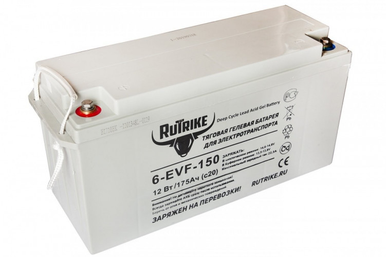 Тяговый гелевый аккумулятор RuTrike 6-EVF-150A (12V150A/H C3) в Улан-Удэ
