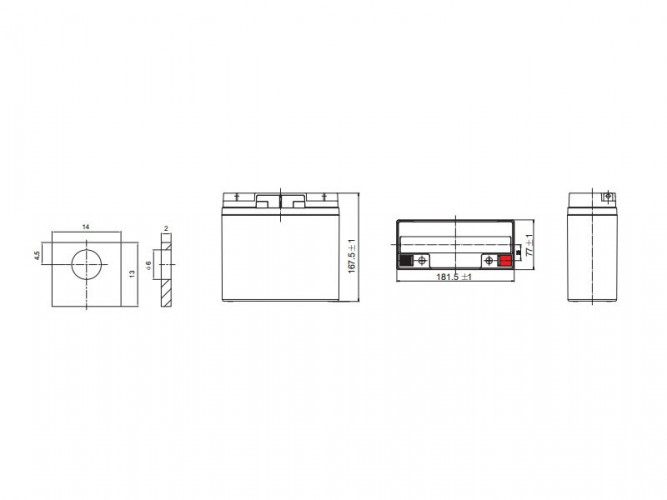 Аккумулятор Leoch DJW 12-18 (12 В, 18 Ач) в Улан-Удэ