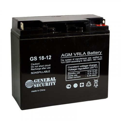 Аккумулятор General Security GS 12-18 L Kl (12 В, 18 Ач) в Улан-Удэ