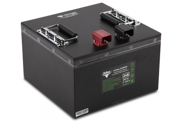 Тяговый железо-фосфатный аккумулятор RuTrike LiFePO4 24V80Ah (100A) в Улан-Удэ