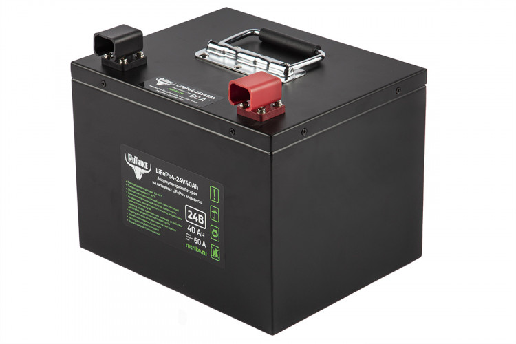 Тяговый железо-фосфатный аккумулятор RuTrike LiFePO4 24V40Ah (60A) в Улан-Удэ