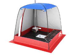 Мобильная баня-палатка МОРЖ (Черный)